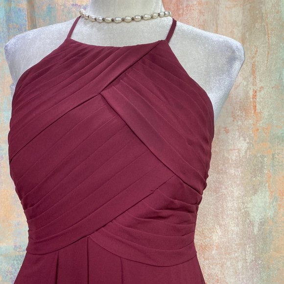 ๐Azazie High Neckline Chiffon Prom -Party Dress - Picture 3 of 16